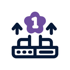 pagerank duotone icon. Sleek and modern vector icon for websites, mobile apps, marketing materials, and corporate design. Fully scalable and ready to use.