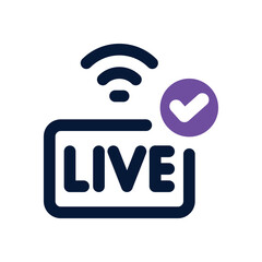 live duotone icon. Sleek and modern vector icon for websites, mobile apps, marketing materials, and corporate design. Fully scalable and ready to use.