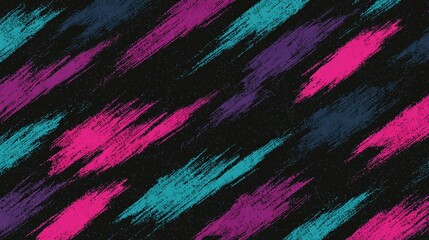 Abstract background with colorful diagonal brush strokes on a dark surface.