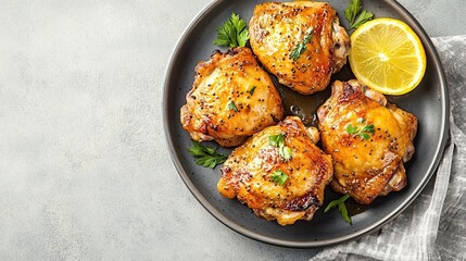Roasted Chicken Thighs with Lemon