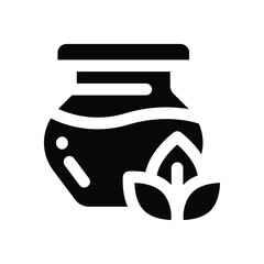 aromatherapy glyph icon. Strong and solid vector icon for websites, mobile interfaces, presentations, and visual branding. High quality and easy to edit.