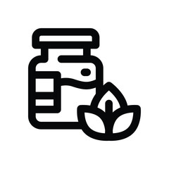 homeopathy line icon. Clean and minimalist vector icon for websites, mobile apps, presentations, and logos. Fully scalable and customizable for any project.