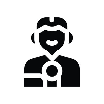 mc glyph icon. Strong and solid vector icon for websites, mobile interfaces, presentations, and visual branding. High quality and easy to edit.