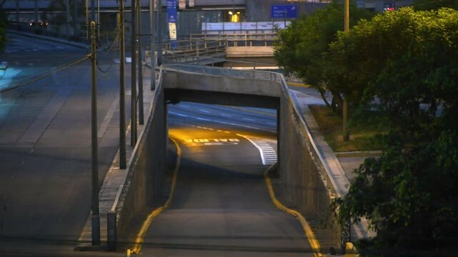 empty city and hightway(via expresa) with not people and car durant,covid 19 virus miraflores city lima peru,not car,not people,america souh america