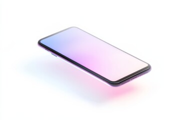 Modern smartphone design with gradient color display for tech marketing