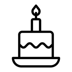 Obraz premium Cake Slice Icon