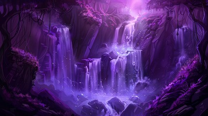 Fototapeta premium waterfall in the mountains
