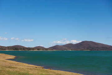 Wonderful scenery around the artificial Plastira lake, Karditsa, Greece