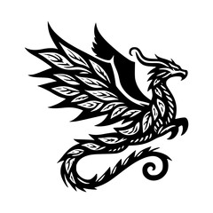 DRAGON tattoo design