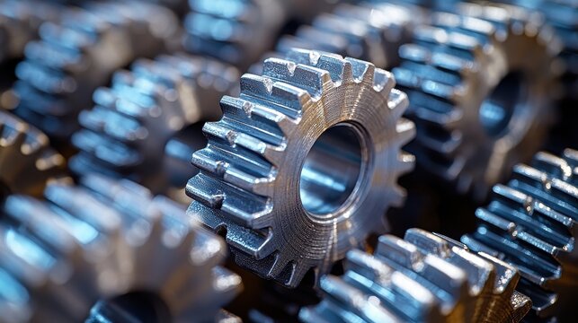 A minimalist tableau of gears and arrows, each a testament to the power of business process reengineering and the relentless pursuit of operational excellence 