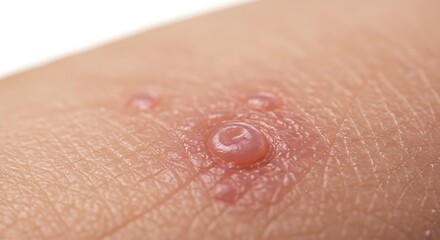 Fototapeta premium Skin condition close up skin rash skin infection skin disease skin problem skin irritation skin issue