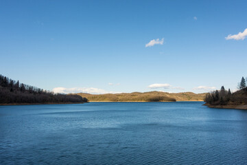 Wonderful scenery around the artificial Plastira lake, Karditsa, Greece