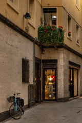 Cozy romantic street in Florence