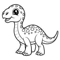 Adorable Baby Dinosaur Coloring Page: Free Printable Coloring Page