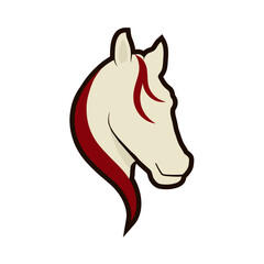 Modern Colorful Horse Stallion or Equestrian Logo Symbol