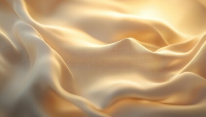 Fototapeta premium Soft, luxurious, golden fabric drapes