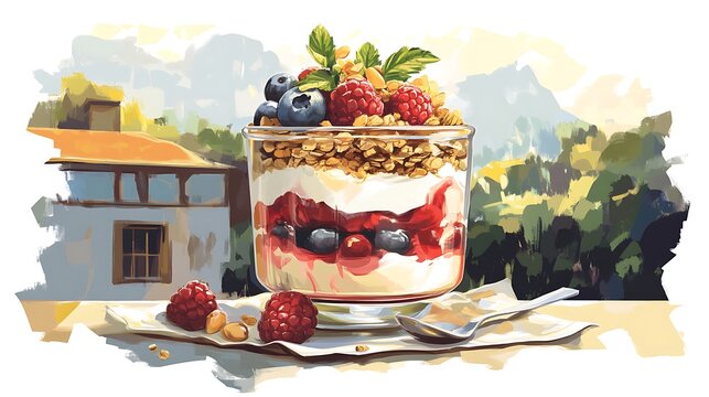 Parfait with Berries and Granola