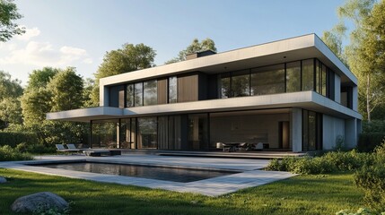 Modern House with Pool