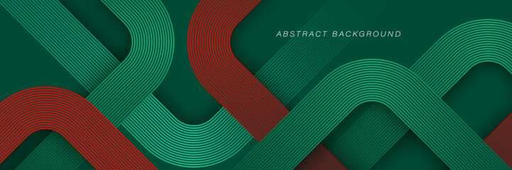 Geometric abstract background. Red and green lines pattern. Modern creative design. Minimalist style. Suit for cover, wallpaper, backdrop, presentation, banner, booklet, flyer, brochure