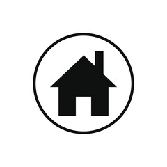 home button. location, address or house icon vector illustration.
