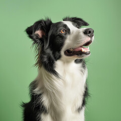 Fototapeta premium border collie dog portrait