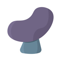 Cartoon fantasy mushroom shape. Vector