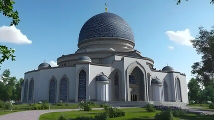 Stunning Modern Mosque Architecture Design Digital Art
