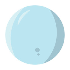 Blue crystal ball cartoon style. Vector