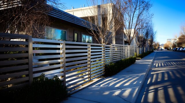 Upgrade Your Property with a Sleek Steel Fence Featuring Contemporary Architectural Lines and Robust Security