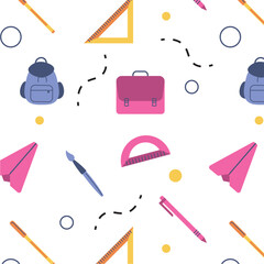 Stationery pattern background. Vector
