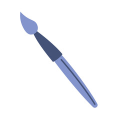Blue painting brush icon. Vector