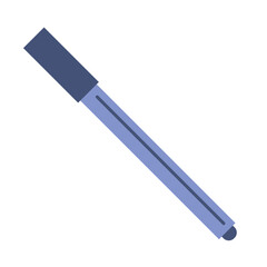 Blue marker pen icon. Vector