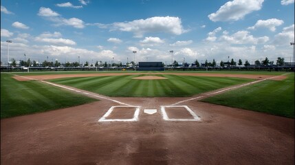 Play Like the Pros on a Regulation Baseball Diamond with Impeccably Groomed Infield and Outfield