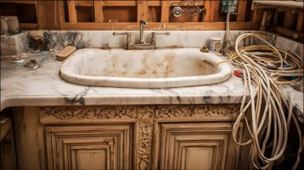 Stained kitchen sink removal guide and exciting modern countertop replacement inspirations for stylish culinary spaces