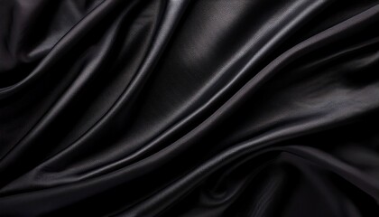 Fototapeta premium black luxury fabric background with copy space