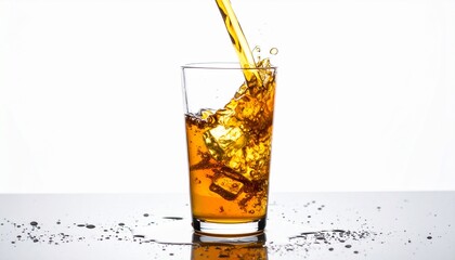 pouring a glass of liquid