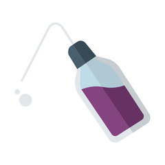 Squeeze bottle lab tool. Vector