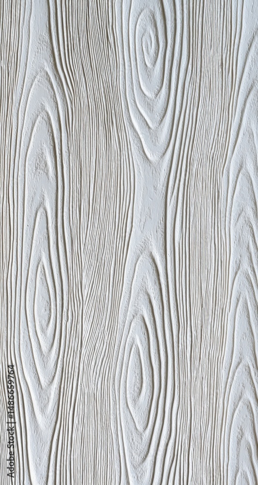 Poster White textured surface resembling wood grain, featuring swirling patterns and embossed lines, ideal for backgrounds or design elements. : Generative AI