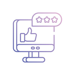 Rating icon vector stock illustration