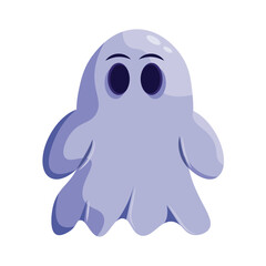 Cute halloween ghost character Vector