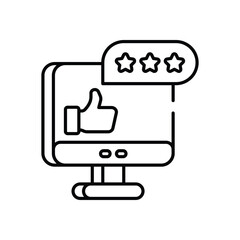 Rating icon vector stock illustration
