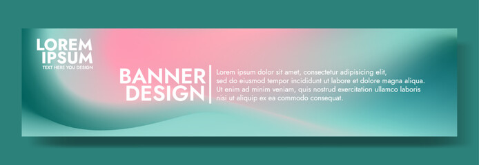 Modern banner design with an ocean treasure inspired background