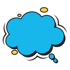 Empty comic bubble chat Vector