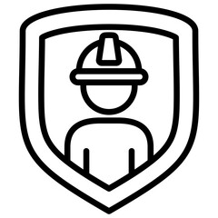 Worker Safety Icon