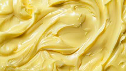 Closeup creamy butter texture swirls