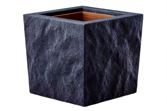 Wooden interior trash can isolated on transparent background - Powered by Adobe