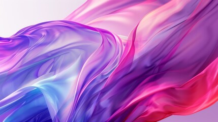 Obraz premium Vibrant, flowing, abstract paint strokes in a spectrum of colors