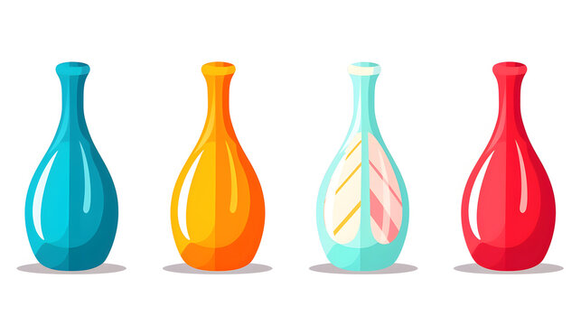 Professional Bowling Pin Flat Vector Illustration Logo Icon Clip Art for Marketing Materials