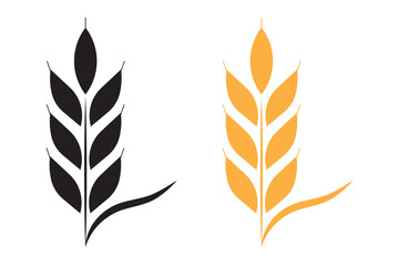 Wheat or rice icon symbol. Wheats ears icon set and wheat design.  © Graphic Core Studio 
