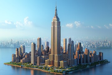 Obraz premium Downtown metropolis architecture structure details high resolution picture